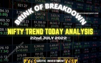 Indian Stock Market Analysis for a Nail Biting Session on 22 July 22