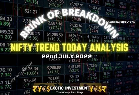 Indian Stock Market Analysis for a Nail Biting Session on 22 July 22