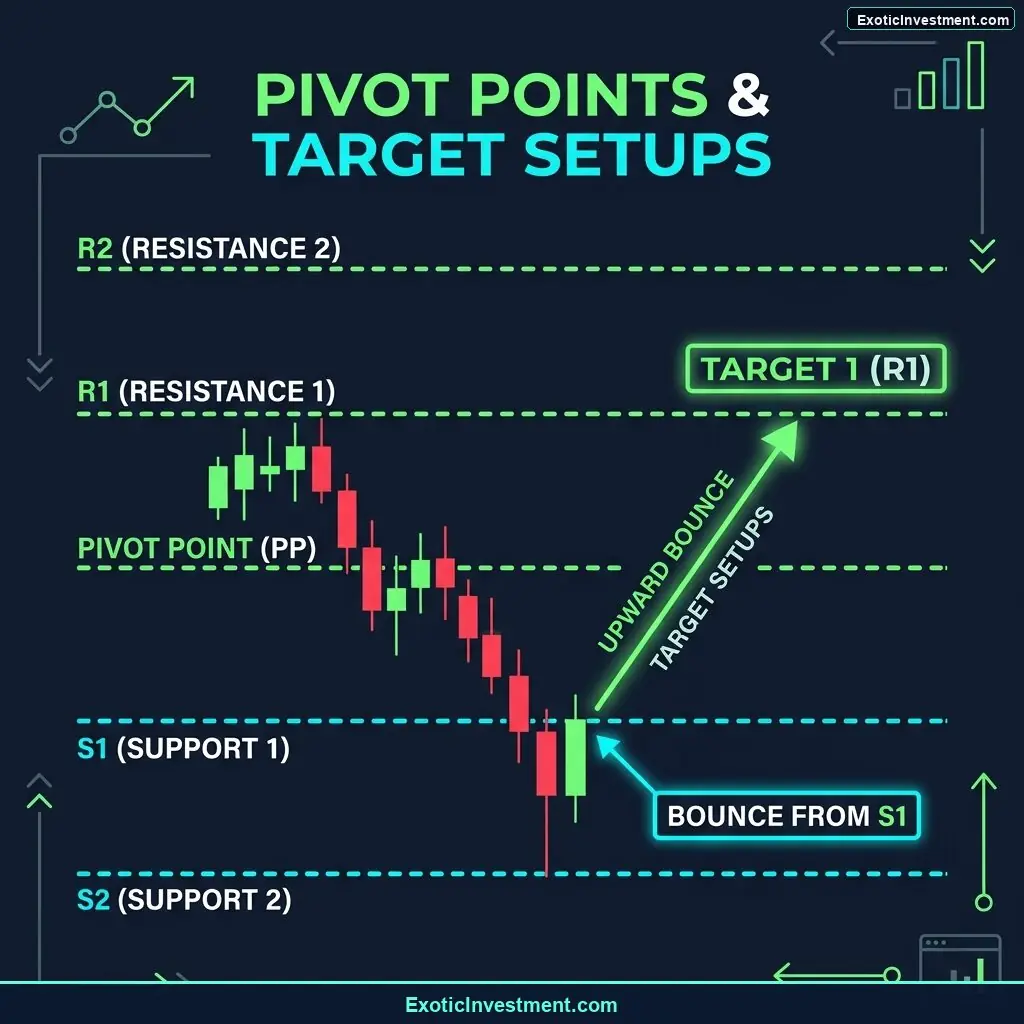 pivot point calculator support resistance trading setup