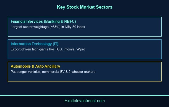 how many sectors in indian stock market