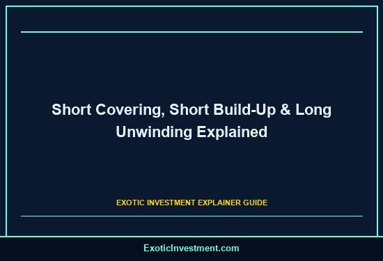 Short Covering, Short Build-Up & Long Unwinding Explained