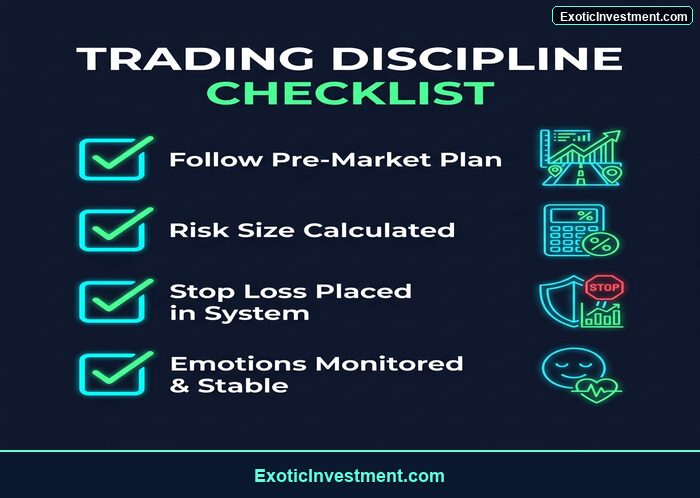 trading discipline self control checklist India