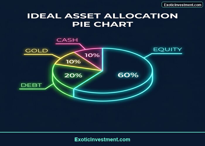 asset allocation pie chart India investment portfolio