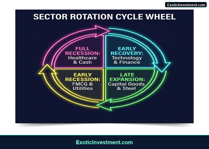 sector rotation wheel stock market cycles India