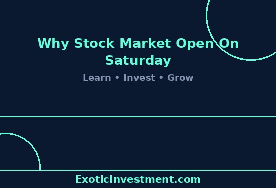 why stock market open on saturday