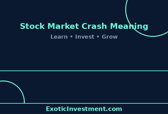 stock market crash meaning
