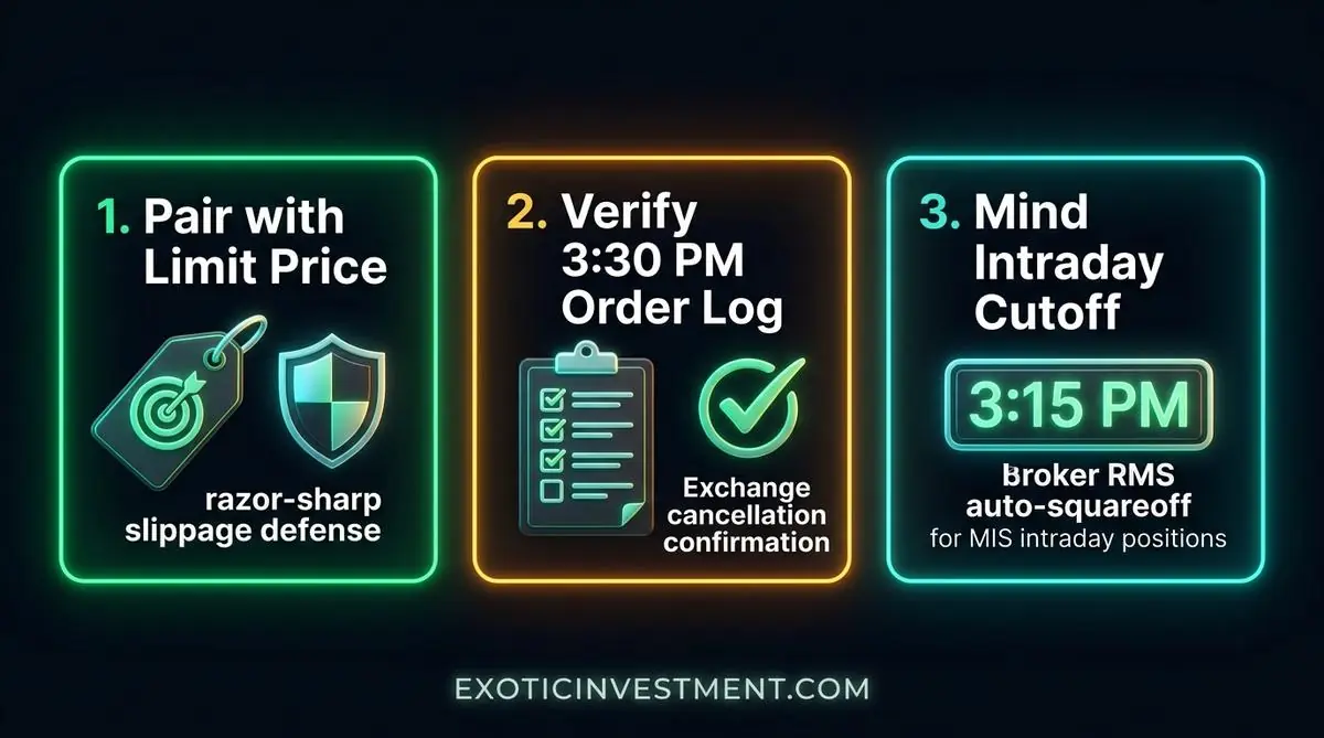 best practices for placing gfd orders in share market