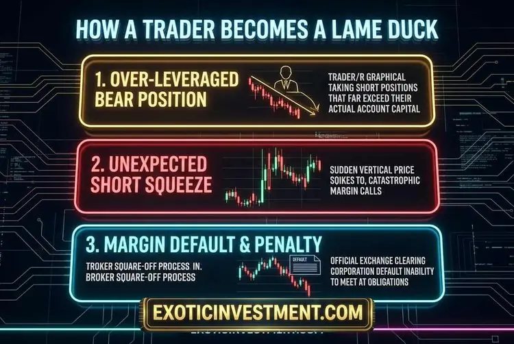 how a trader becomes a lame duck