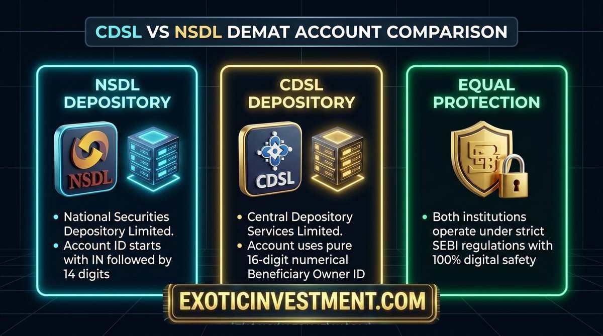 cdsl vs nsdl demat account differences