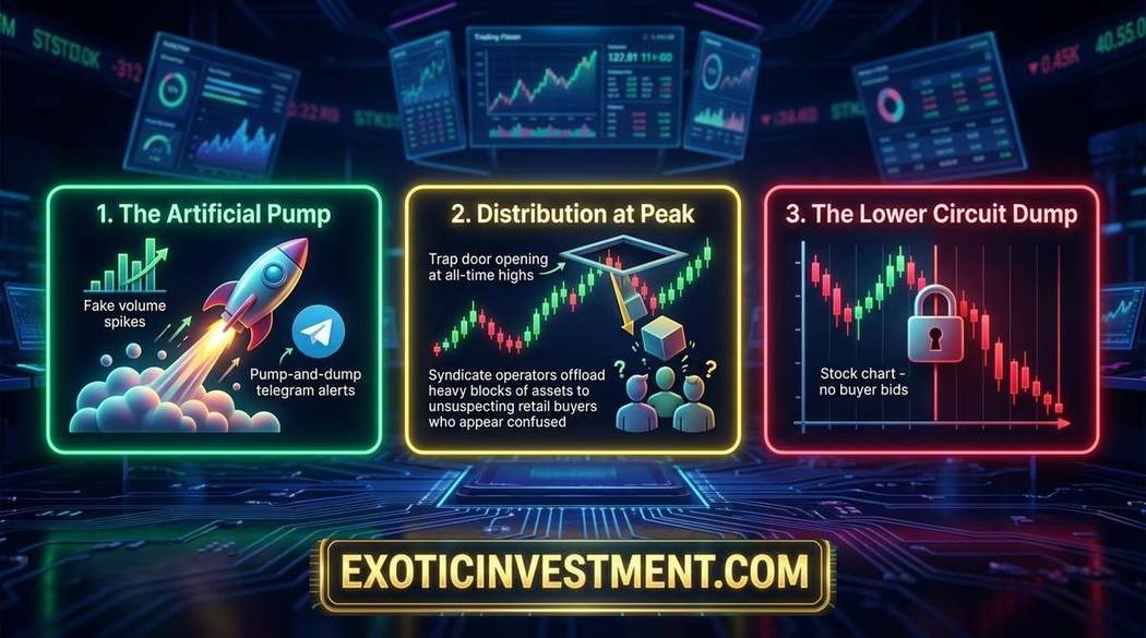 how operators create price traps in share market pump and dump