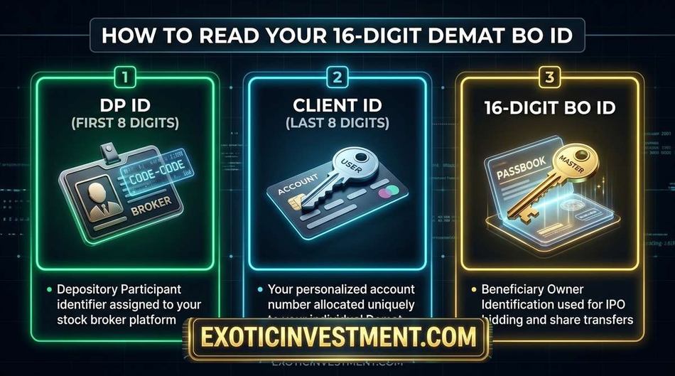 understanding bo id and dp id format