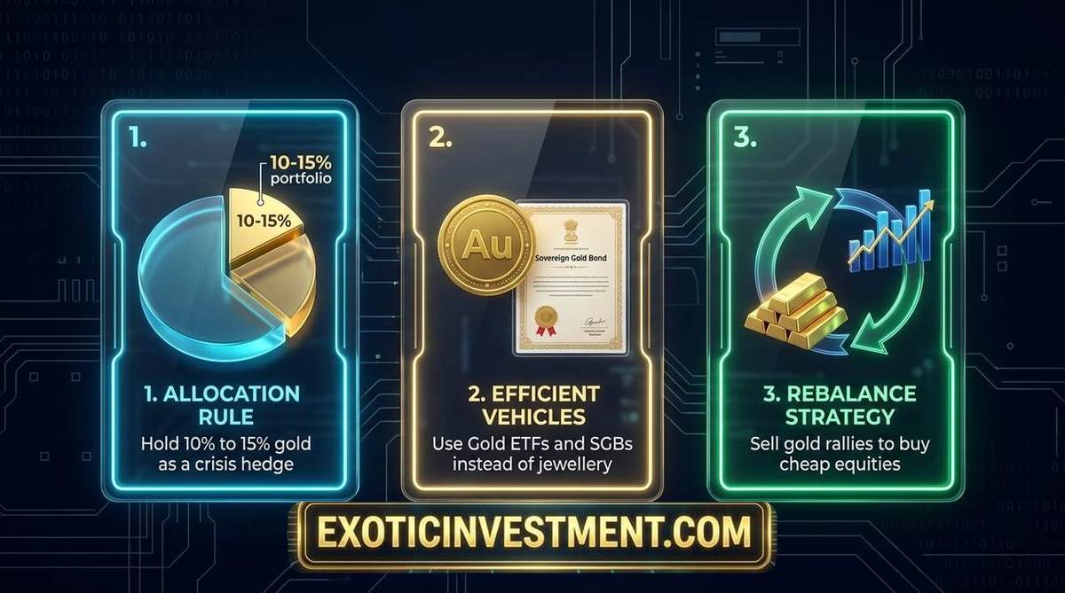 how to allocate gold during market crashes