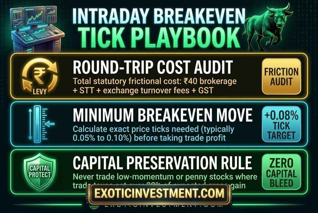 intraday breakeven calculation rules