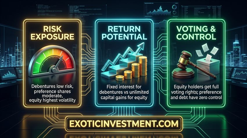 risk return profile equity preference debt