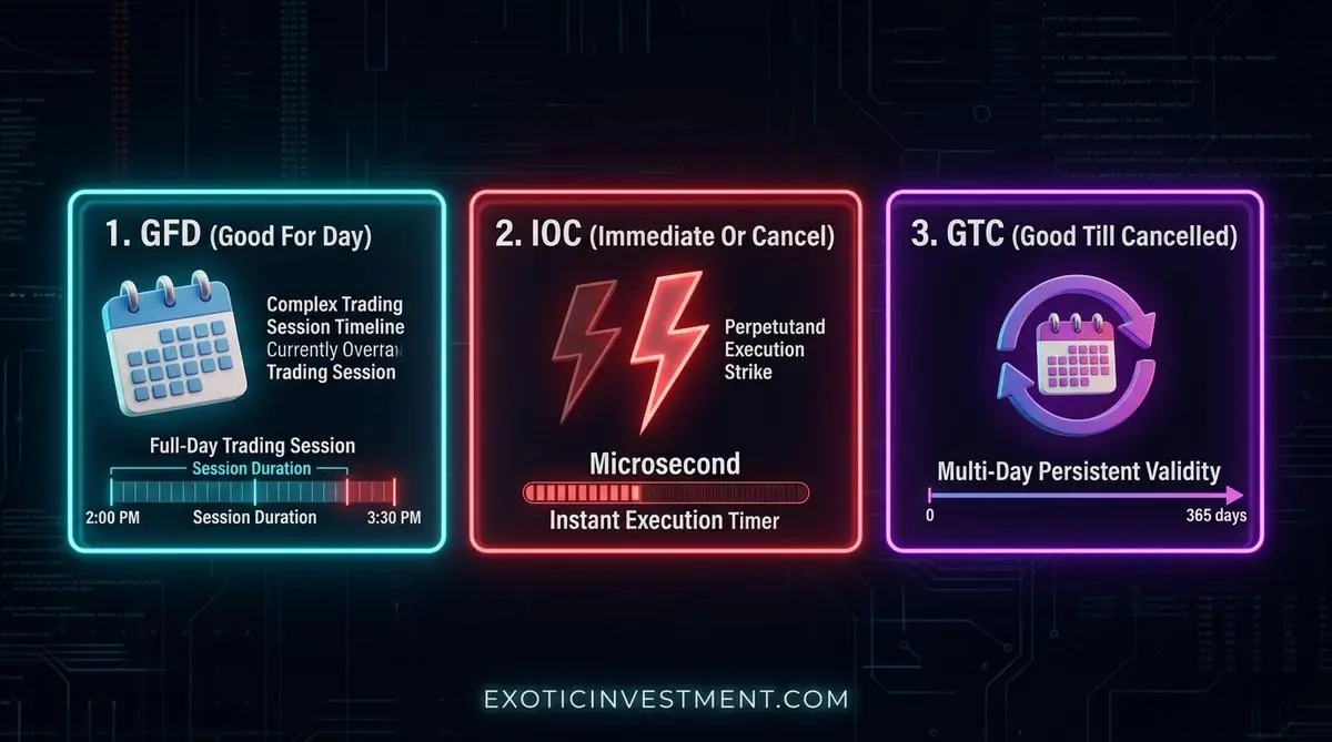 gfd vs ioc vs gtc order comparison in share market