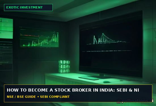 how to become stock broker in india