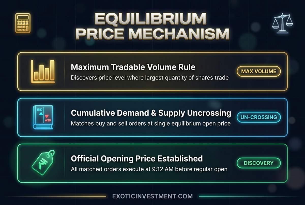 pre open price matching mechanism kannada