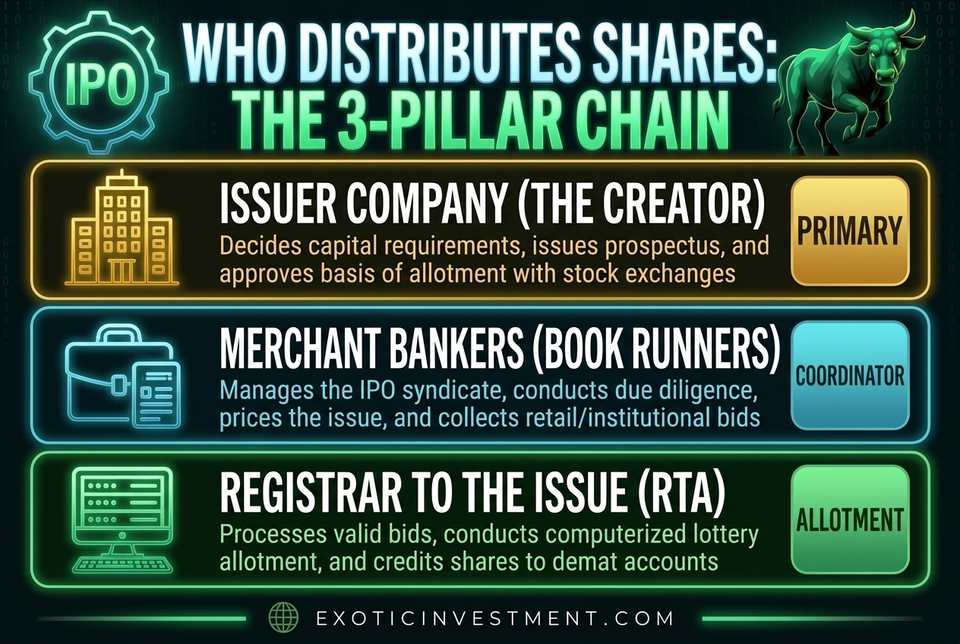 share distribution process in india