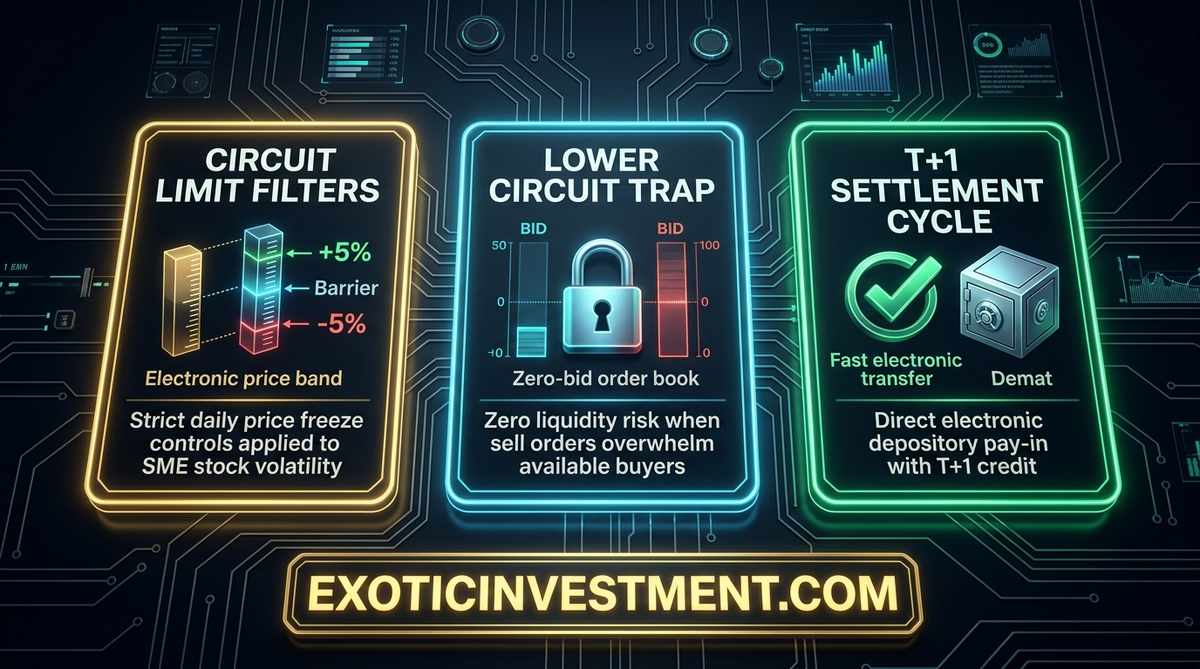 sme stock circuit limits and liquidity