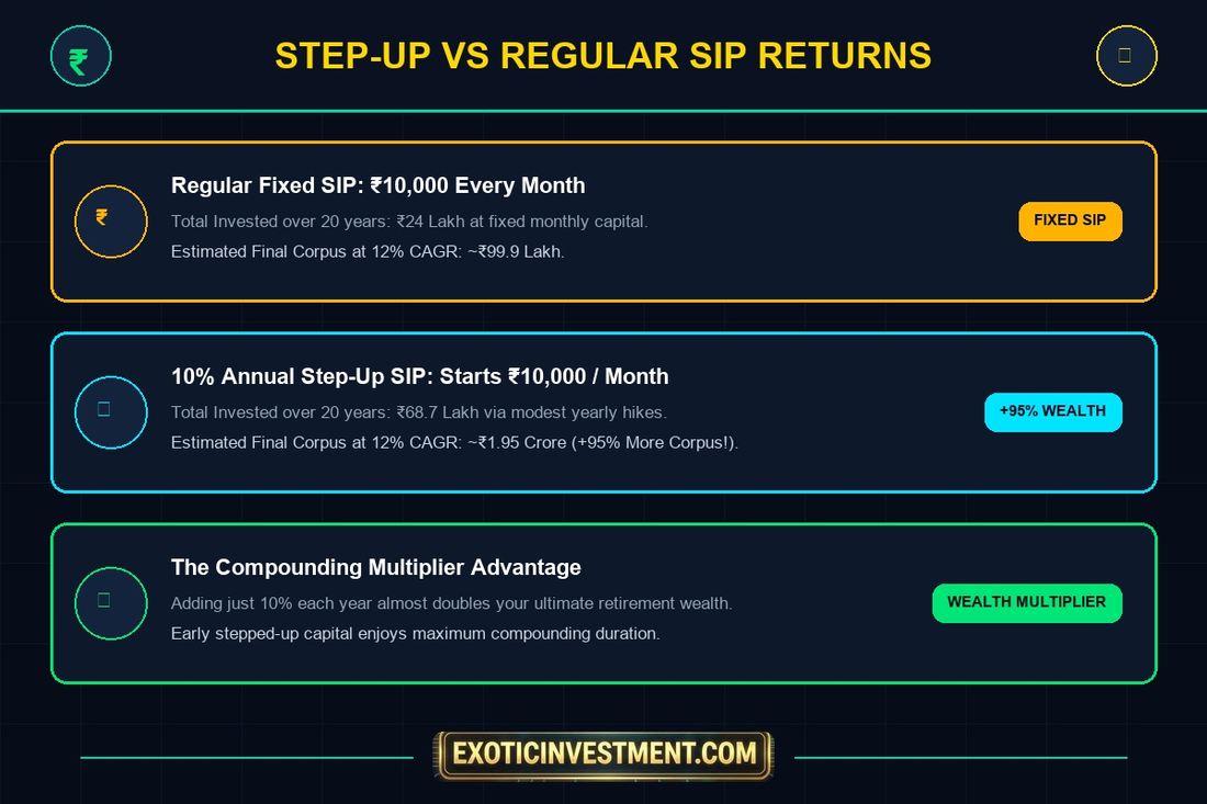 step up sip vs regular sip